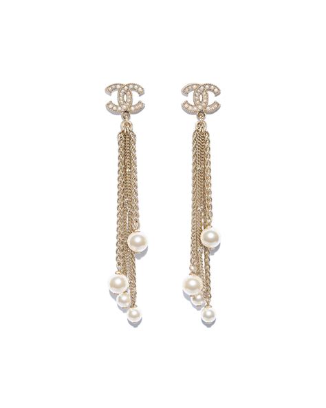 what are chanel earrings made of|chanel crochet earrings.